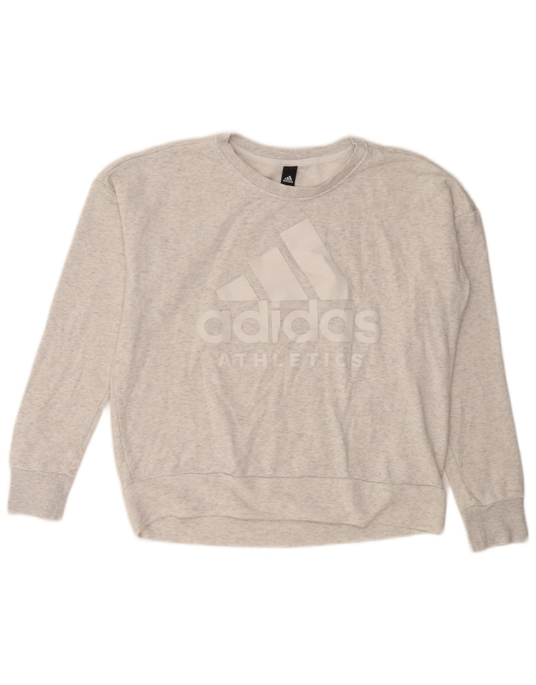 Женский свитер с рисунком ADIDAS UK 16, большой серый
