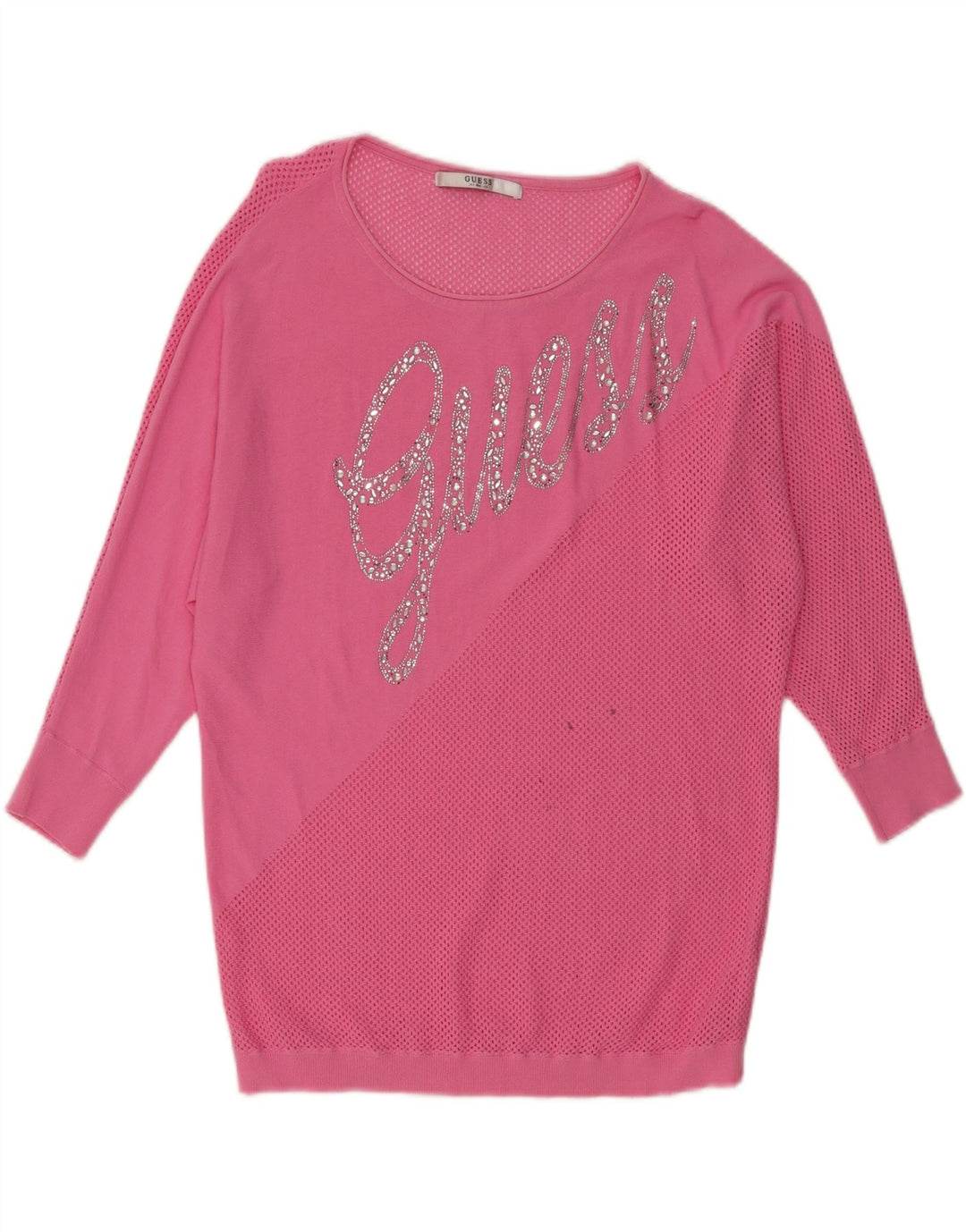 GUESS Женское платье-свитшот с рисунком UK 18 XL Розовый