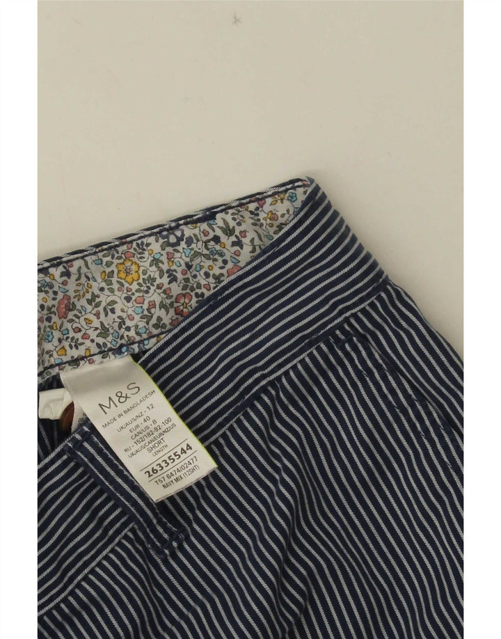 Женские укороченные брюки Marks & Spencer UK 12 Medium W32 L25 Темно-синие
