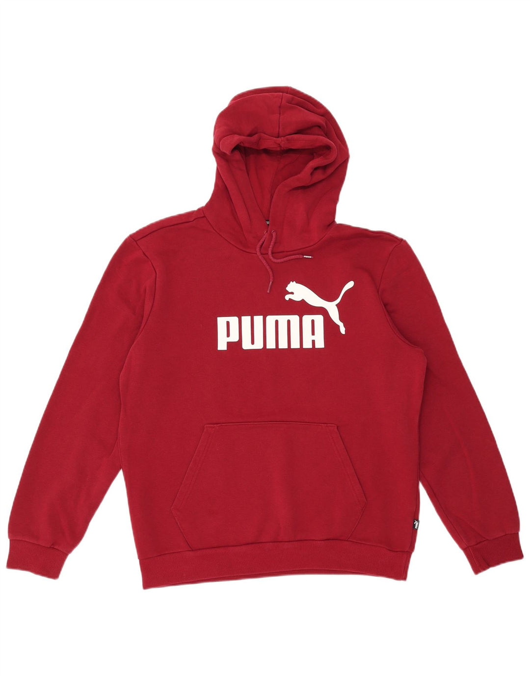 Мужской джемпер с капюшоном PUMA с рисунком, средний бордовый хлопок, хлопок