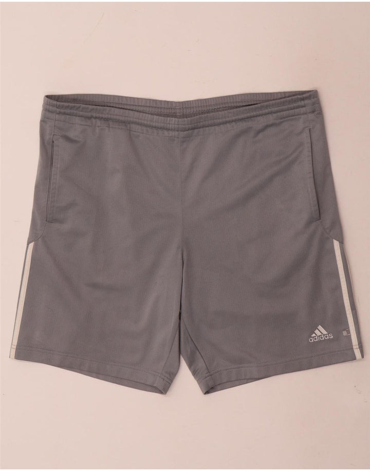 Мужские спортивные шорты Adidas, большие серые, полиэстер