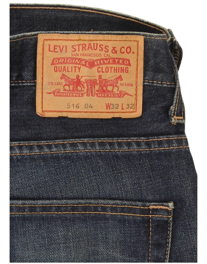 Мужские джинсы Levi's 516 Bootcut W32 L32 Темно-синие