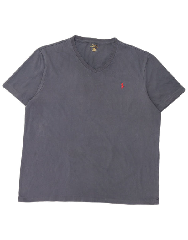 Мужская футболка на заказ Polo Ralph Lauren 2XL темно-синяя