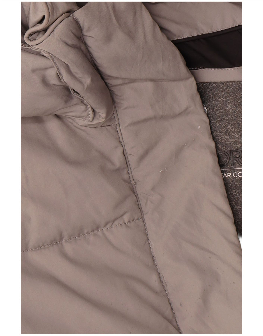 Женское длинное пуховое пальто с капюшоном Superdry UK 10, маленькое серое