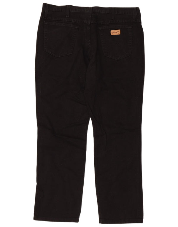 Мужские прямые джинсы WRANGLER Texas W40 L30, черный хлопок