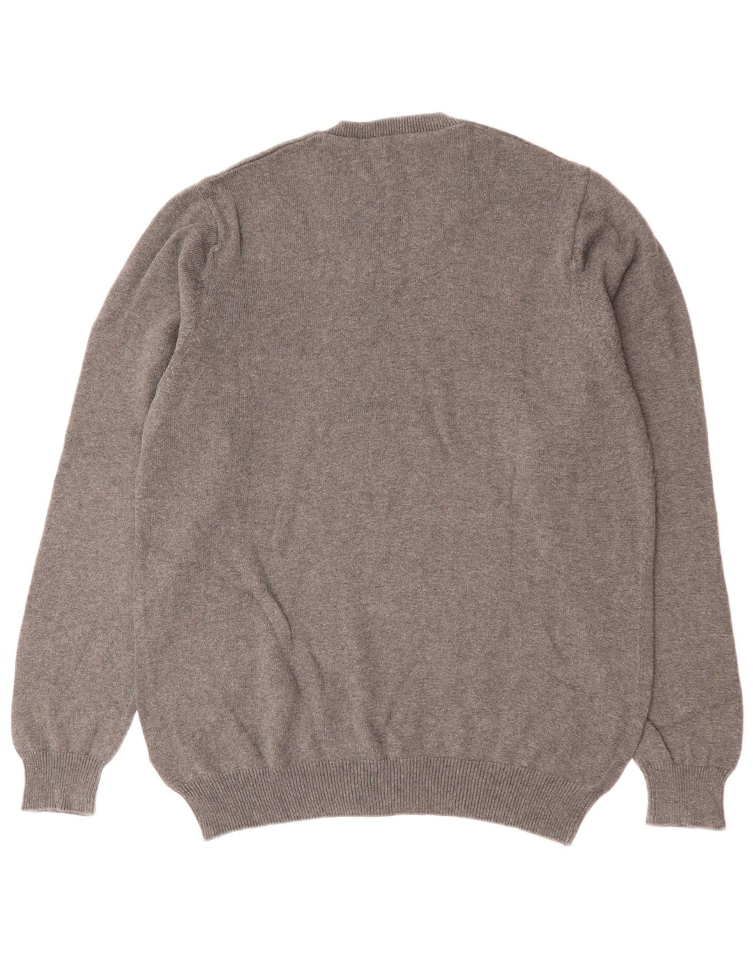 Мужской джемпер с v-образным вырезом Mark & Spencer Blue Harbour, хлопковый средний серый цвет