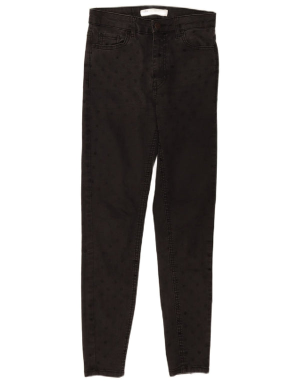 Женские джинсы скинни Zara EU 34 2XS W24 L26, черные в горошек
