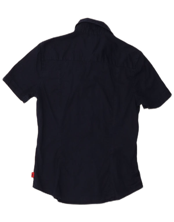 Женская рубашка с коротким рукавом Kappa UK 18 XL Темно-синяя