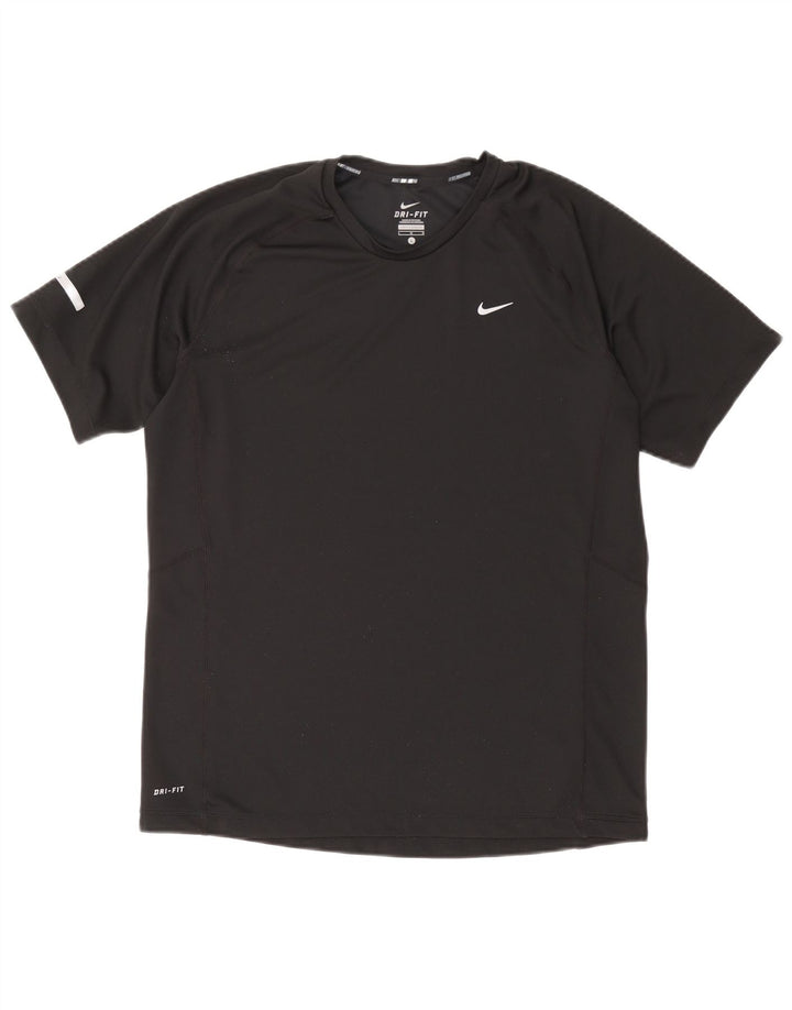 Мужская футболка Nike Dri Fit, большой черный полиэстер