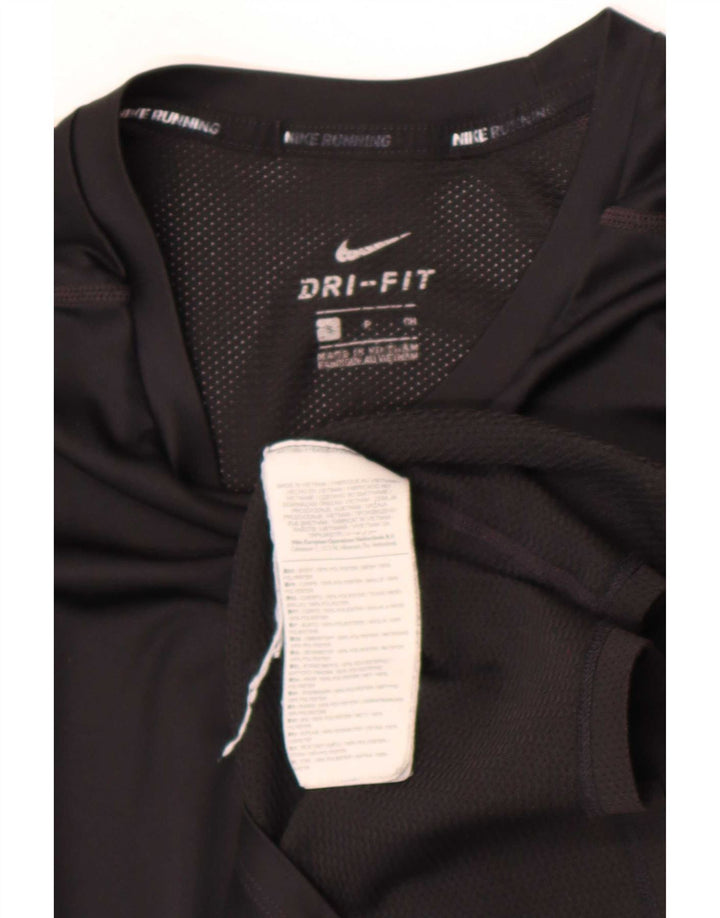 Мужская футболка Nike Dri Fit, маленький черный полиэстер