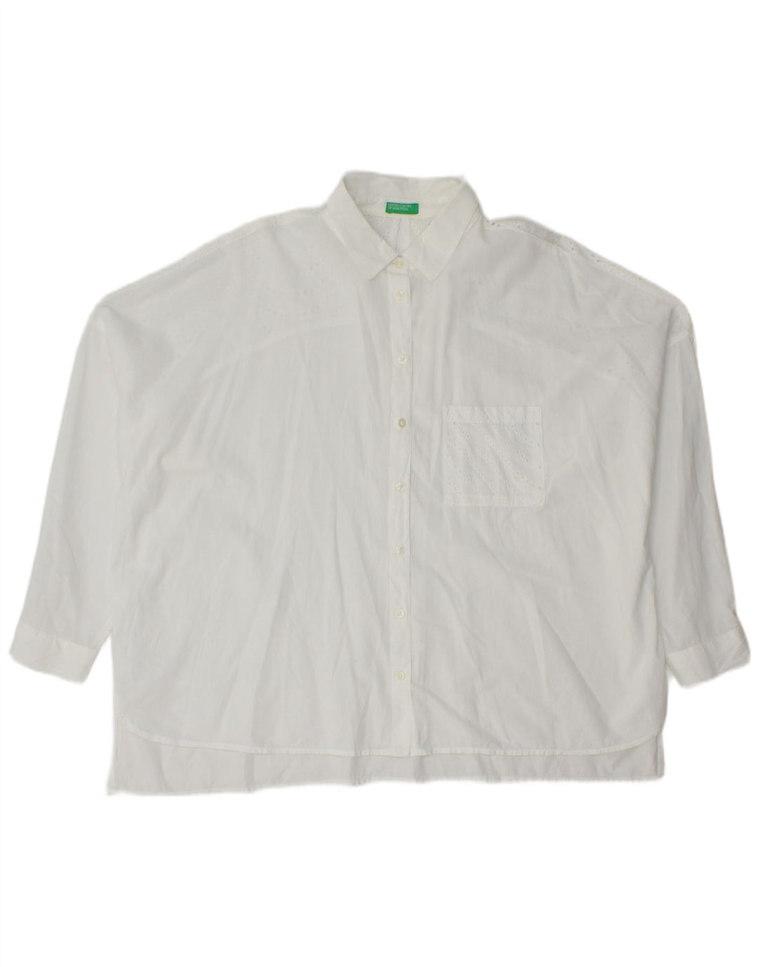 Женская рубашка Benetton UK 18 XL белая