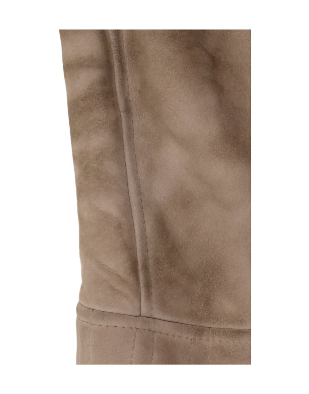 Винтажная женская дубленка IT 46 Большая Бежевая Кожа
