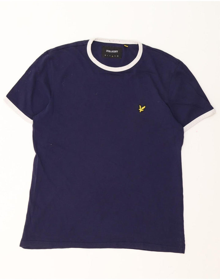 Мужская футболка Lyle & Scott, большой темно-синий хлопок