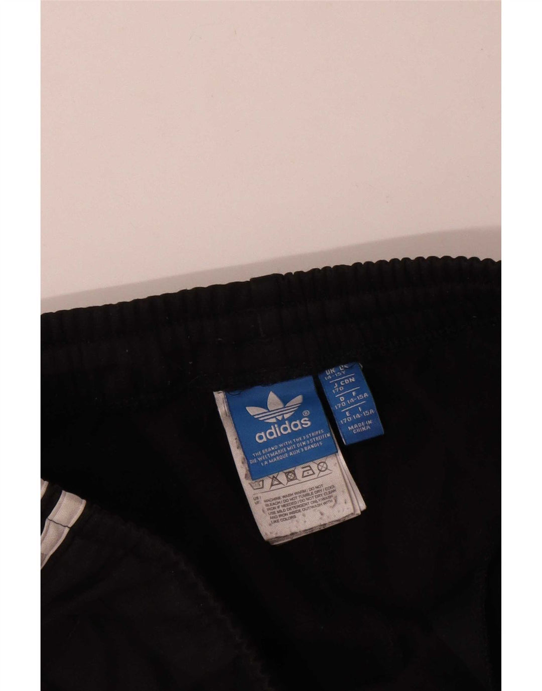 Спортивный костюм Adidas для мальчиков, брюки для бега, 14–15 лет, черный полиэстер