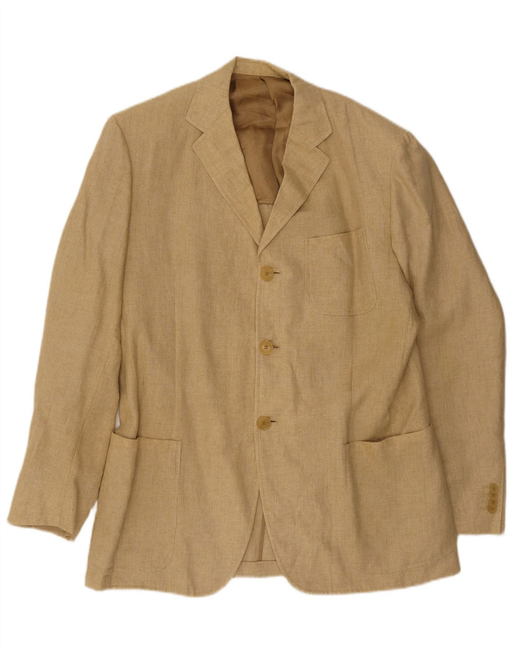 Мужской пиджак Paul Smith с 3 пуговицами UK 44 2XL Бежевый лен