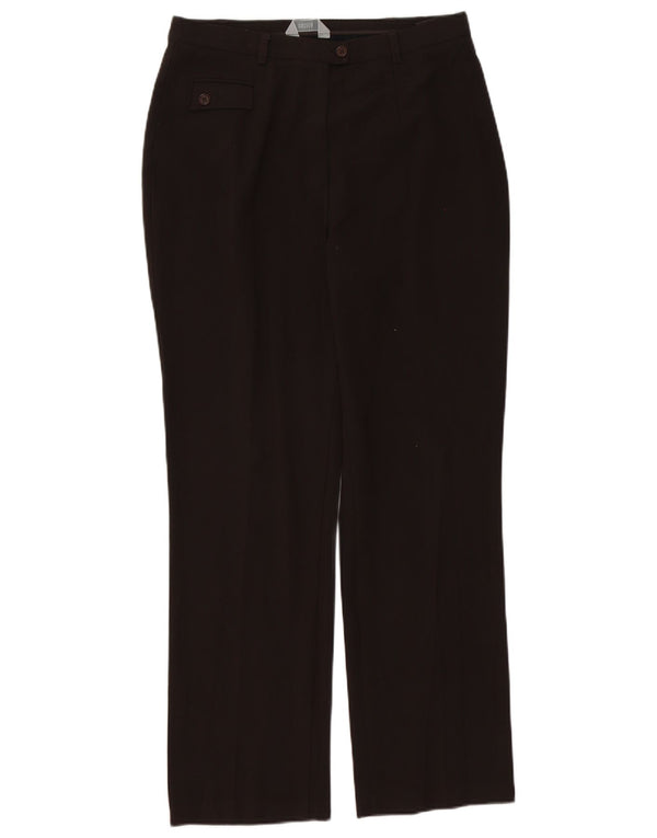 Женские прямые повседневные брюки Marks & Spencer UK 14 Medium W30 L30 Коричневые