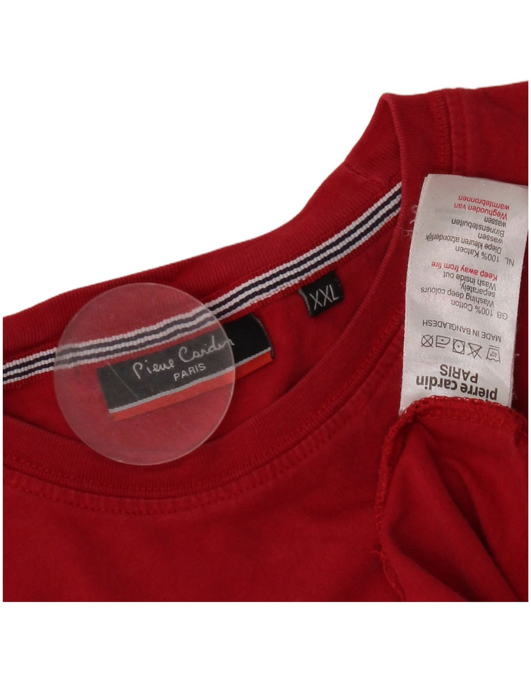 Мужская футболка Pierre Cardin Top 2XL красная, хлопок