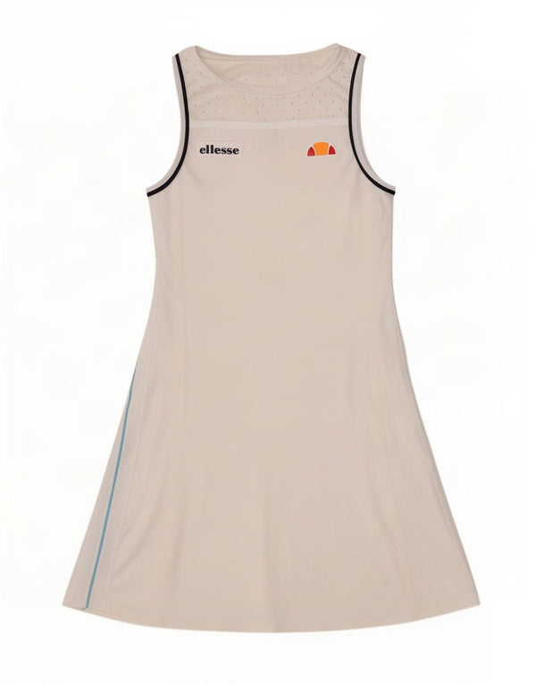 Женское теннисное платье без рукавов Ellesse UK 10 маленькое белое из полиамида
