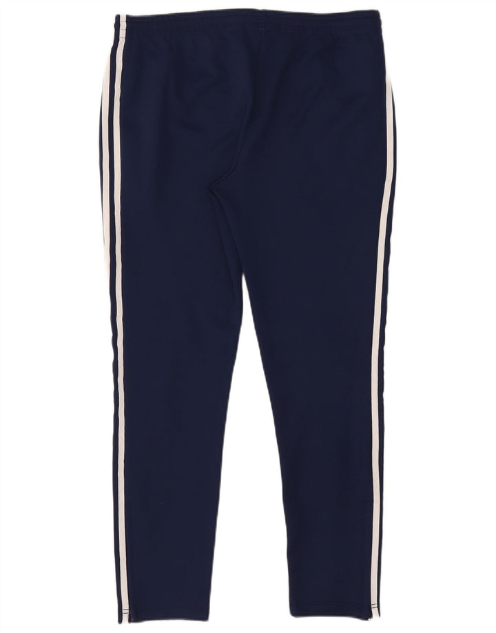 Женские спортивные брюки Adidas UK 14, большие темно-синие, полиэстер