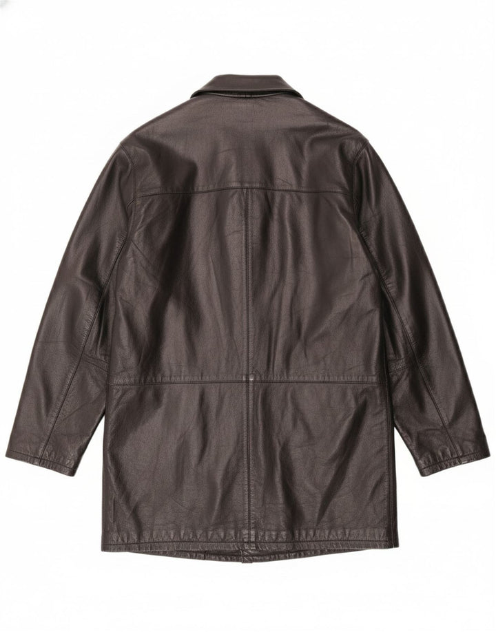 Мужское кожаное пальто Martin's IT 48 Medium Black Leather