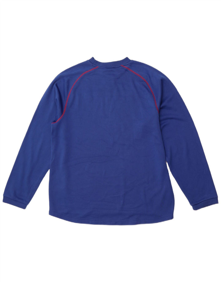 Мужской топ REEBOK Giants с длинными рукавами и большим синим полиэстером Giants