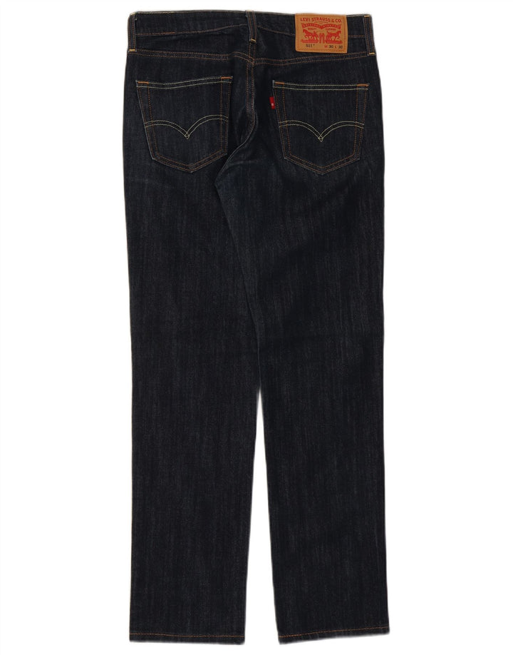 Мужские джинсы Levi's 511 Slim W30 L30 Темно-синие, хлопок