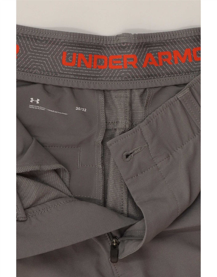 Мужские узкие брюки-чинос Under Armour W30 L32, серый полиэстер