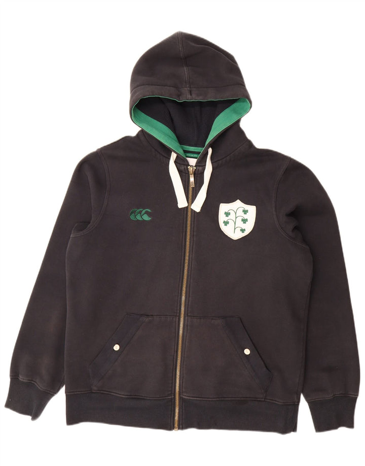 CANTERBURY Мужской свитер с капюшоном на молнии, большой черный, хлопковый