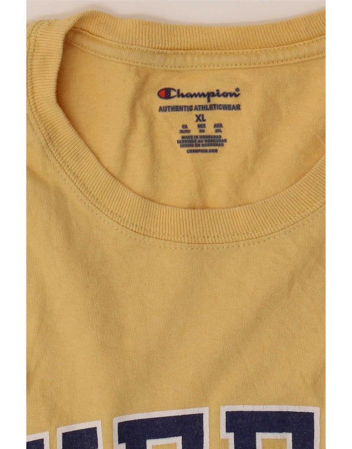 Мужская футболка с рисунком Champion Top XL, желтая