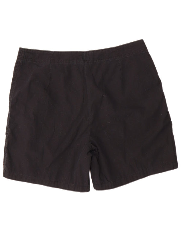 Женские повседневные шорты Marks & Spencer UK 12 Medium W30, черный хлопок