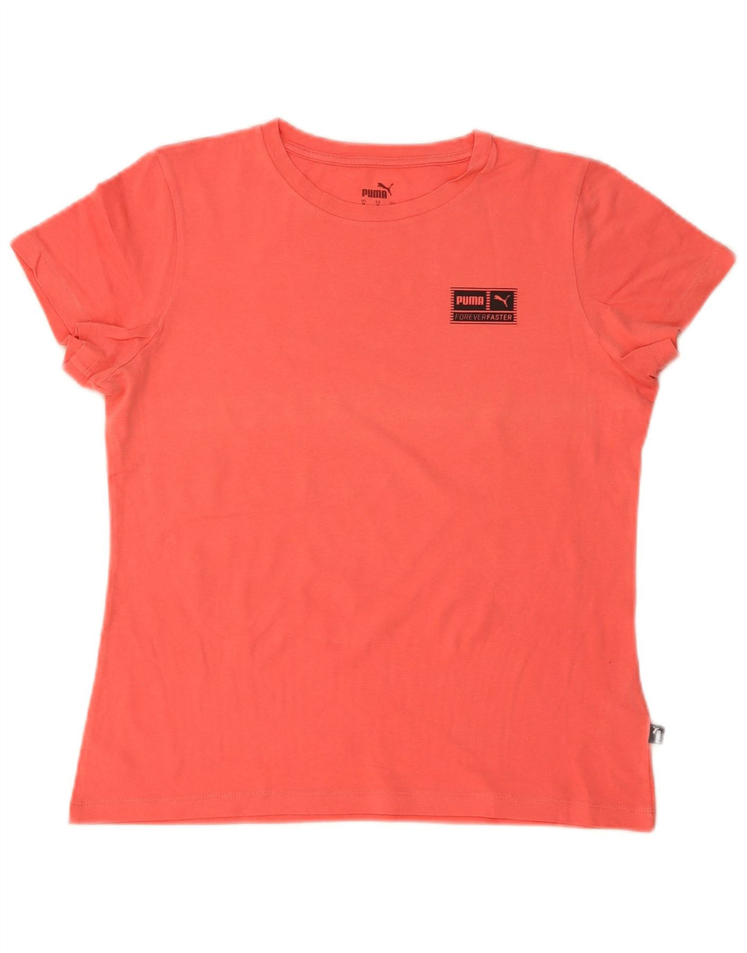 Женская футболка Puma Top UK 14 Medium Orange Cotton