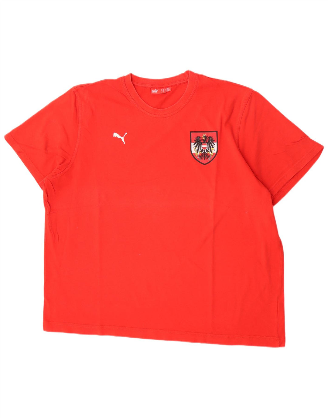 Мужская футболка с рисунком Puma 2XL, красный хлопок