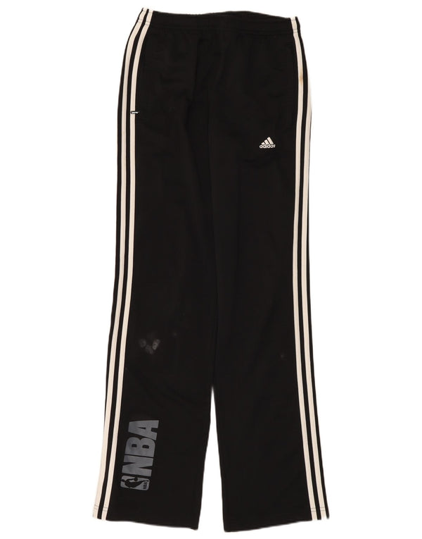 Adidas Мужские спортивные брюки НБА среднего размера из полиэстера черного цвета