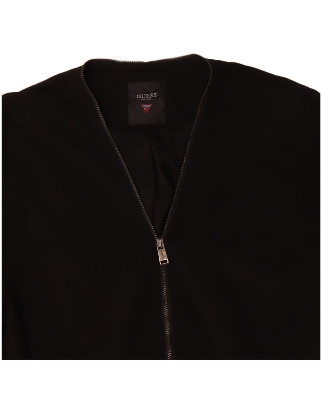 GUESS Женский пиджак UK 16, большой черный полиэстер