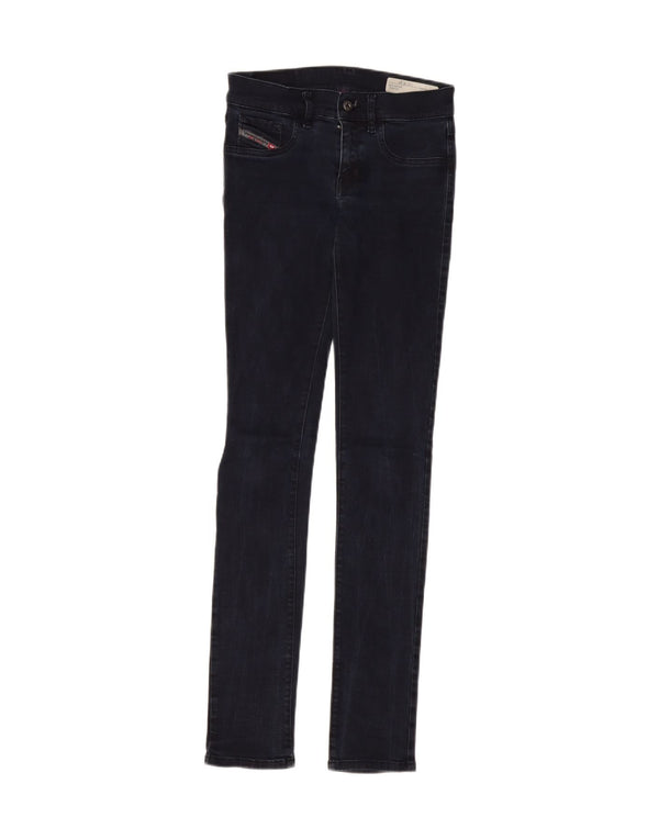 Женские супертонкие джинсы скинни DIESEL Livier с низкой талией W27 L32, темно-синие