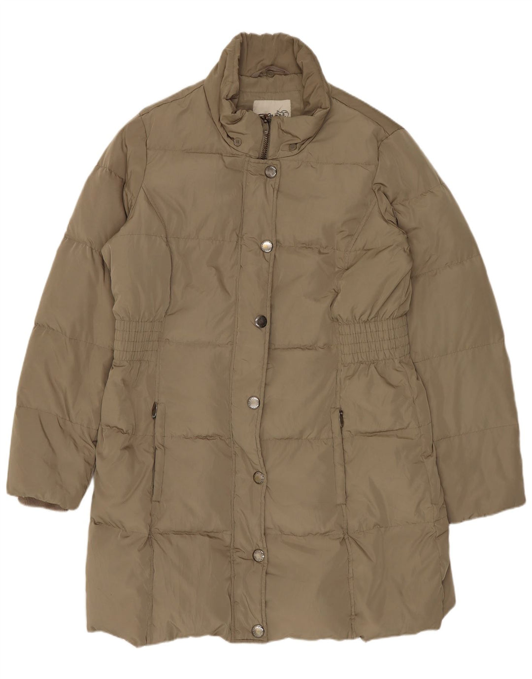 Женское стеганое пальто Esprit UK 16, большой цвет хаки, полиэстер