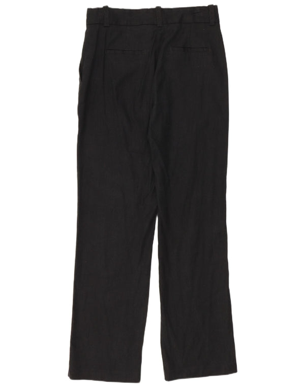 Massimo Dutti Женские прямые брюки чинос EU 36 XS W26 L28 Черный лен