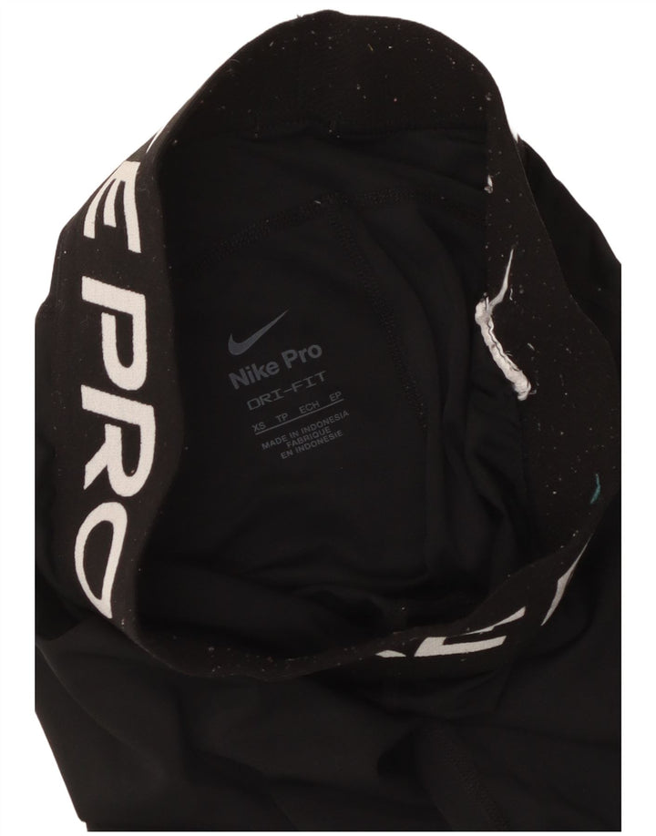 Женские леггинсы с рисунком Nike Dri Fit UK 4 XS, черные