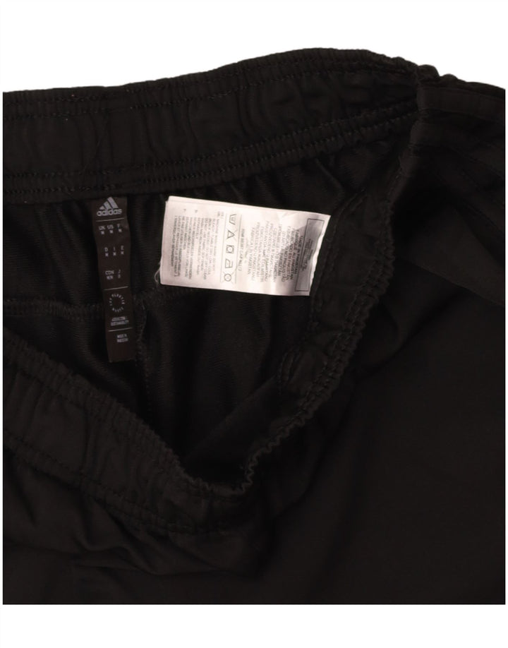 ADIDAS Mens Tracksuit Trousers Medium Black Polyester