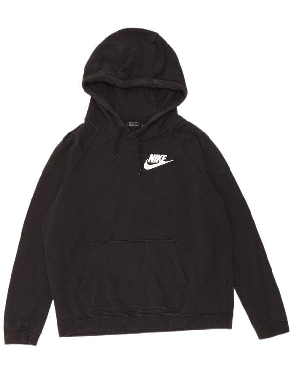Женский джемпер с капюшоном Nike UK 16, большой черный, хлопок