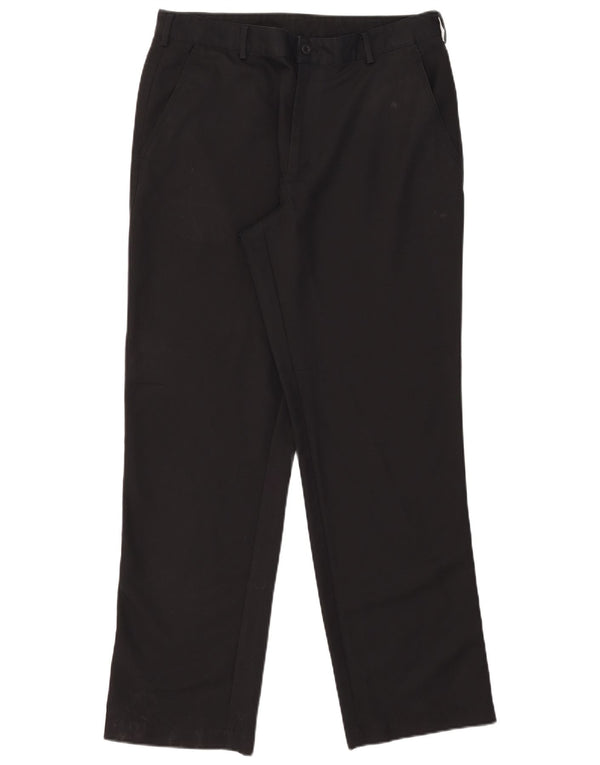 Мужские прямые брюки-чиносы Nike Dri Fit W34 L32, черный полиэстер