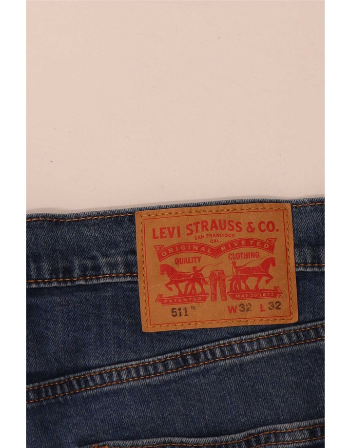 Мужские джинсы Levi's Slim 511 W32 L32 синие, хлопок