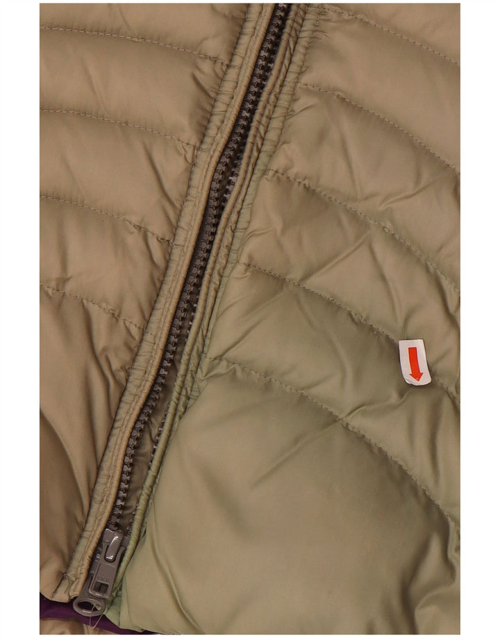 Женская стеганая куртка Blauer UK 10, маленькая, бежевый, нейлон
