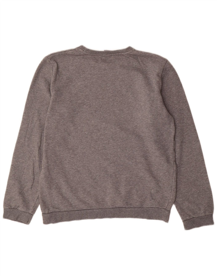 Толстовка с рисунком PUMA для мальчиков, 15-16 лет, серый хлопок