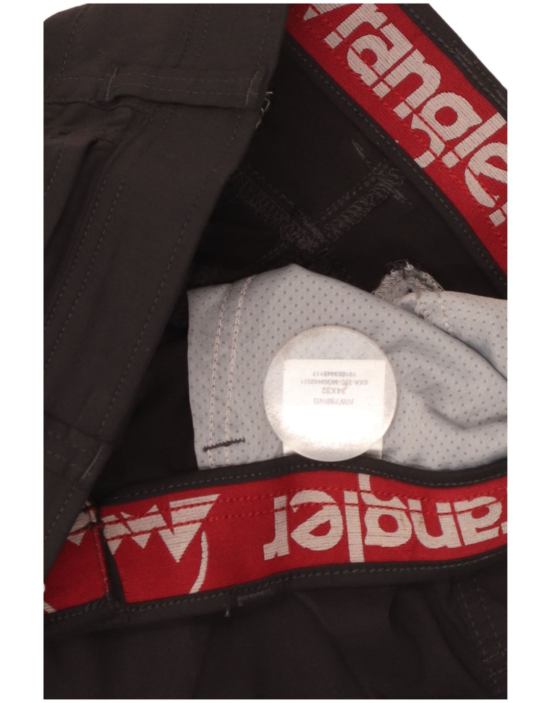 Мужские прямые брюки-карго Wrangler W34 L32, черный нейлон