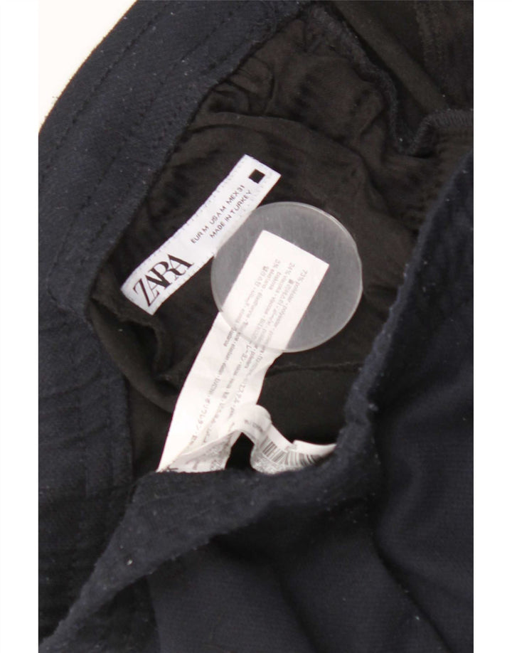 Мужские брюки чинос Zara Medium W31 L27, темно-синий, полиэстер