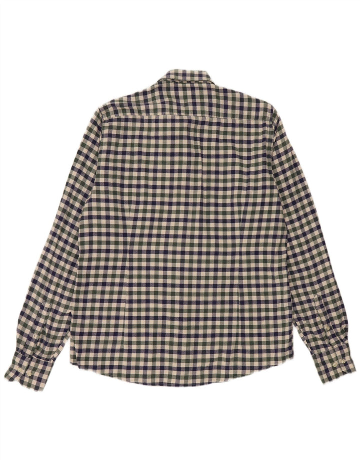 Мужская фланелевая рубашка Barbour, синяя, хлопковая в мелкую клетку