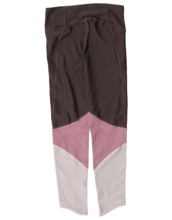 Женские леггинсы UNDER ARMOR Heat Gear UK 8, маленькие серые с цветными блоками