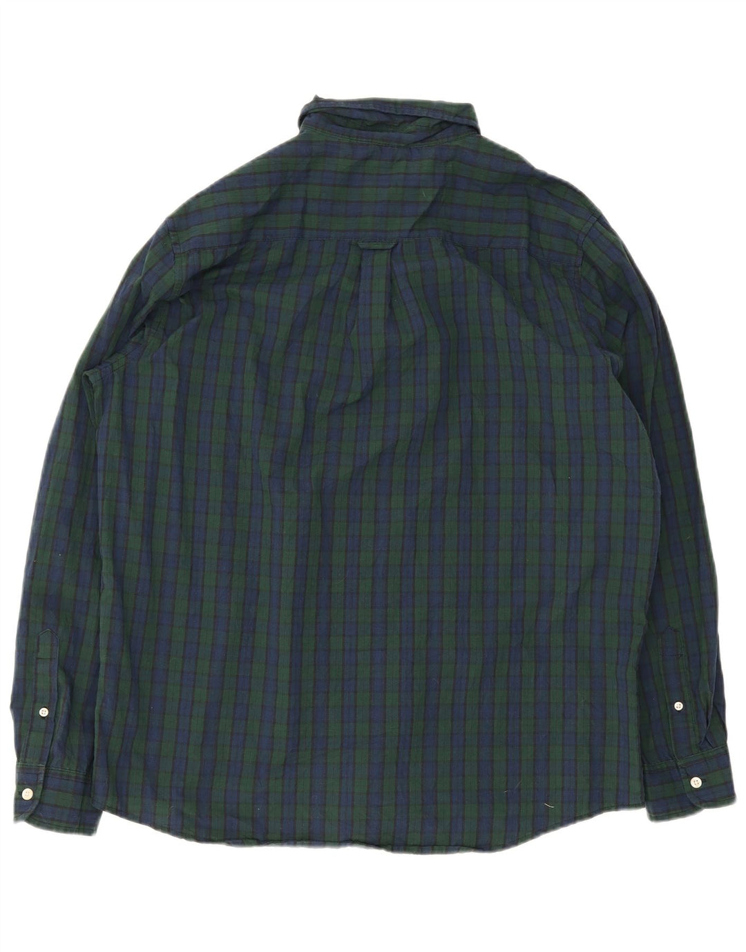 Мужская рубашка Chaps XL, темно-синяя клетка, хлопок