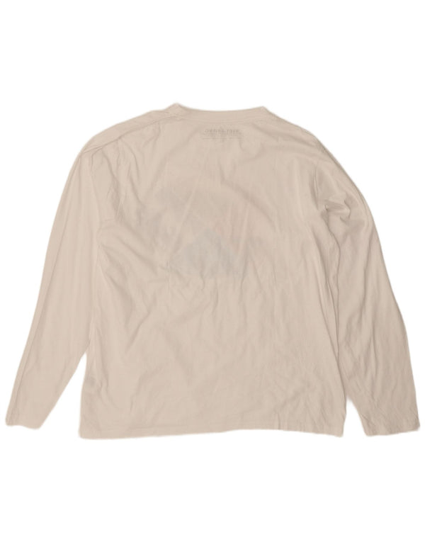 Billabong Мужской топ с рисунком с длинным рукавом XL, белый хлопок